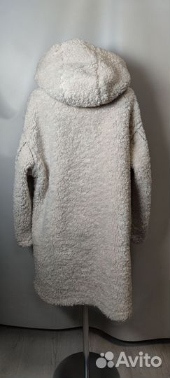 Новое женское шерстяное пальто средней длины 44р