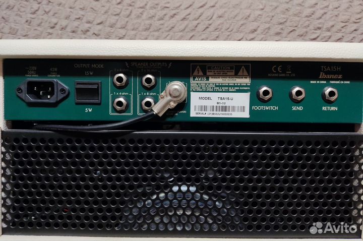 Гитарный ламповый комбоусилитель ibanez TSA15