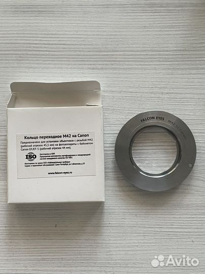 Фото переходник m42 на Canon без чипа