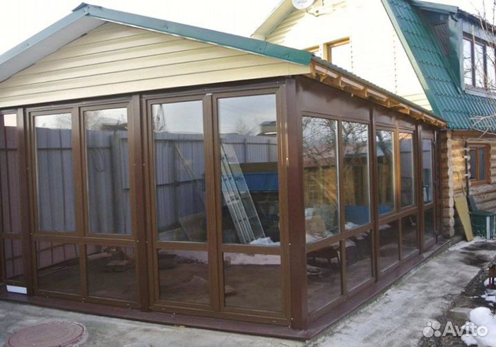 Остекление веранды/беседки с гарантией