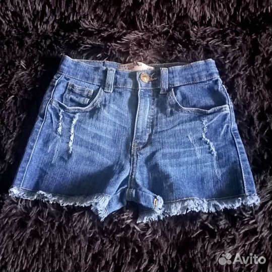 Джинсовые шорты для девочки 6-8 лет