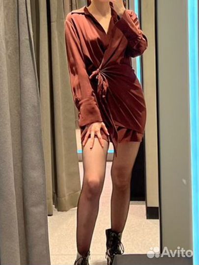 Платье на запах mango