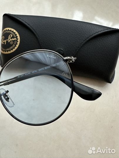 Очки Ray Ban Round metal 3447 прозрачные