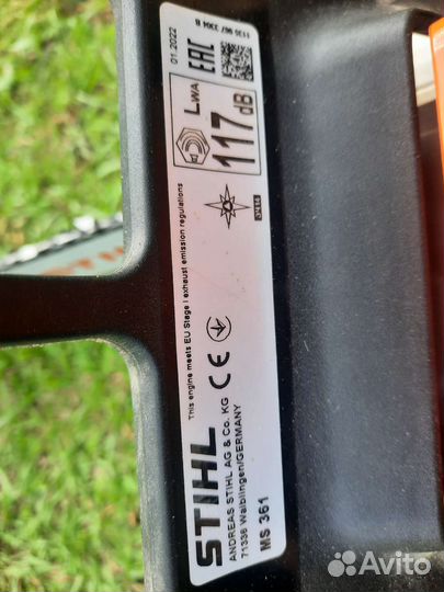 Бензопила stihl ms 361 оригинал