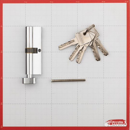 Цилиндр 90 (45х45) мм хром