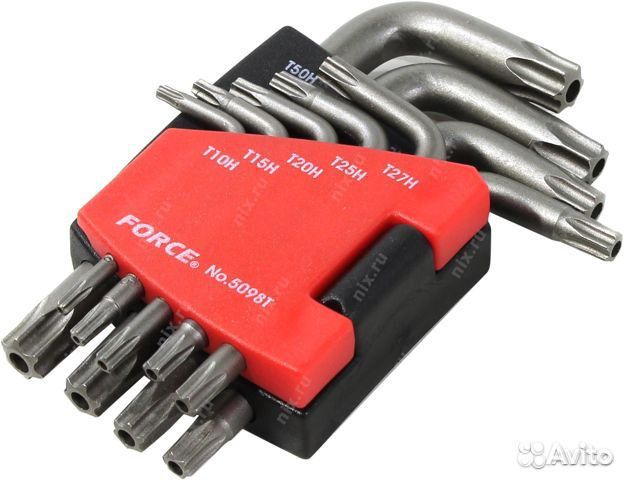 Набор ключей торкс с отверстием Force 9 пр