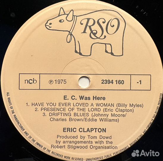 Eric Clapton – E.C. Was Here (Скандинавия 1975г.)