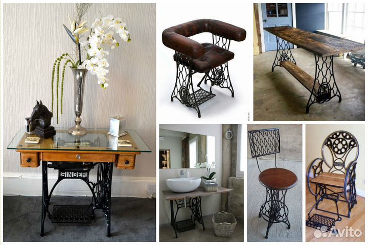 Швейная машинка-дизайнерский столик