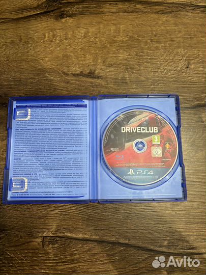 Driveclub диск с игрой для PS4