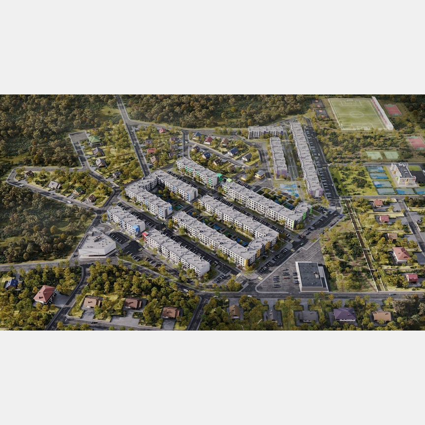 2-к. квартира, 54,1 м², 1/4 эт.
