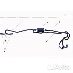 Комплект топливных шлангов с фильтром