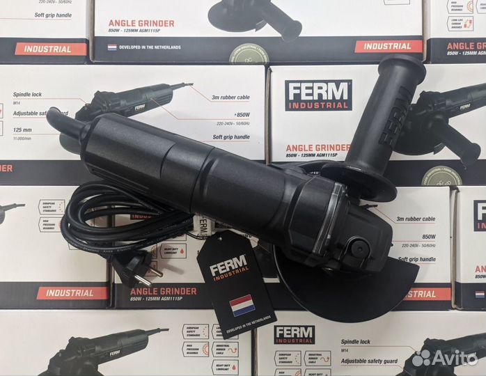 Болгарка ушм профессиональная ferm AGM1114P