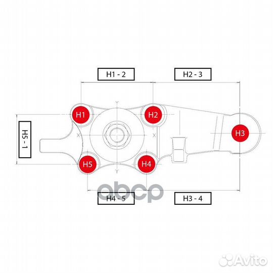 Опора шаровая нижн левая toyota land cruiser PR