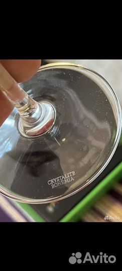 Бокалы для белого вина богемское стекло