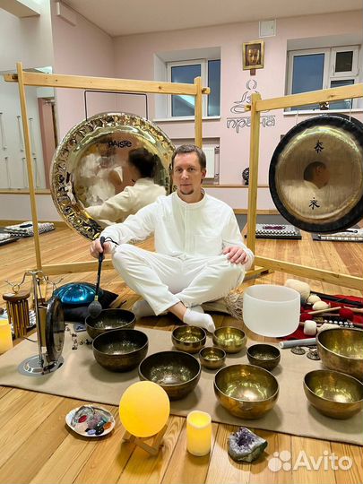 Медитация (чаши, бубен, гонг) + мак + гвоздестояни