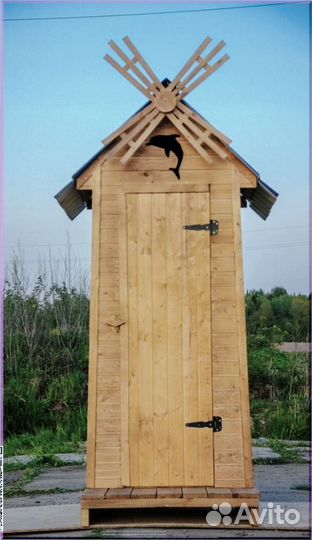 Дачный туалет деревянный с установкой вко 236