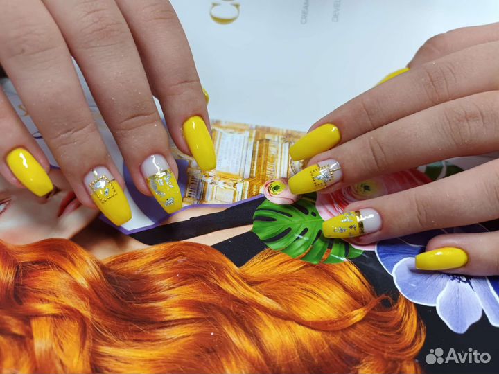Наращивание, маникюр, гель-лак