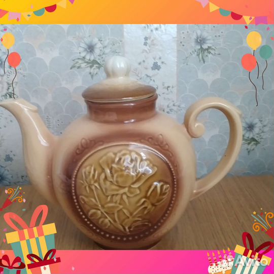 Керамический большой чайник