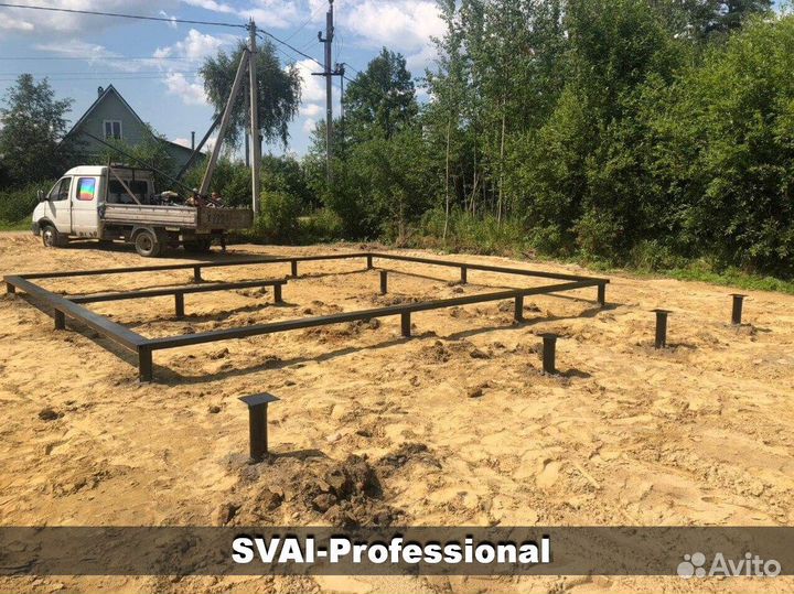 Винтовые сваи, фунтамент под ключ