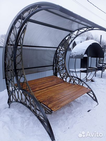 Садовые качели кованные