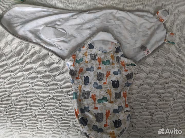 Пеленка кокон на липучках 0-6месяцев