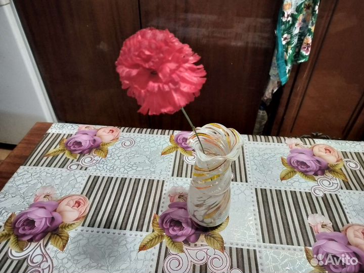 Вазочка СССР цветное стекло