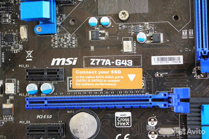 Материнская плата 1155 MSI Z77A-G43 (4xDDR3)