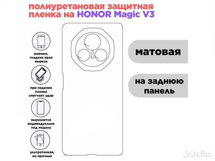 Полиуретановая пленка Honor Magic V3