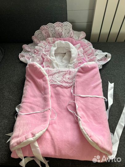 Зимний конверт на выписку