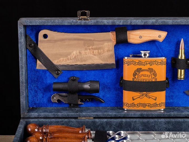 Подарочный набор шампуров Пуля в кейсе