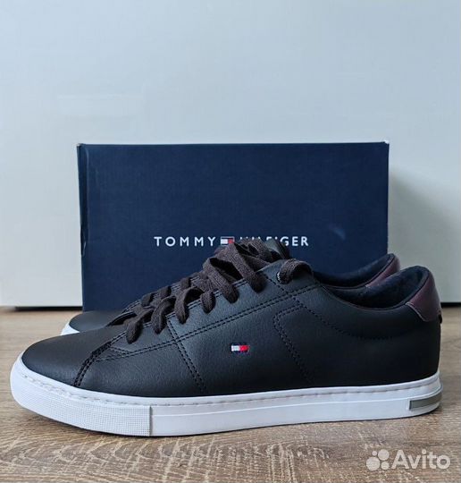 Кожаные кеды Tommy Hilfiger, р-р 41(US9), оригинал