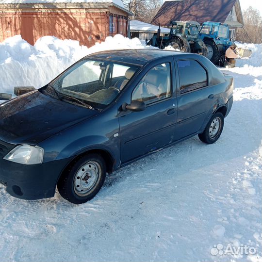Renault Logan 1.4 МТ, 2007, битый, 200 000 км