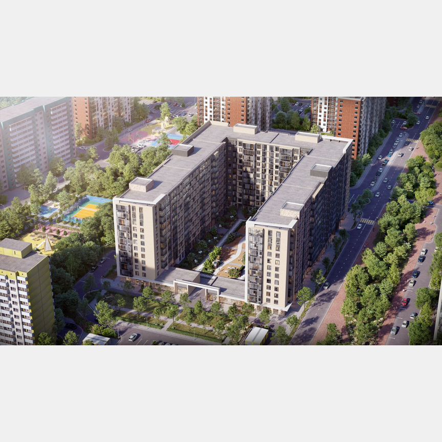2-к. квартира, 46,7 м², 4/12 эт.