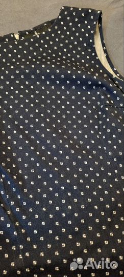 Темно-синее летнее платье Zolla 46