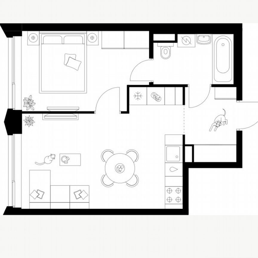 1-к. квартира, 39,1 м², 20/31 эт.