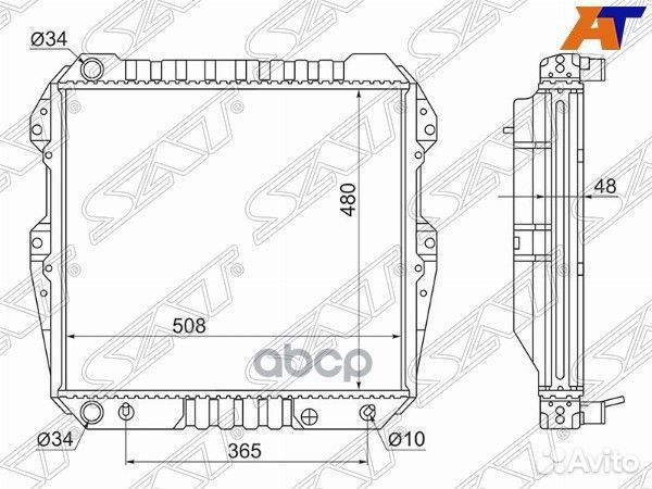 Радиатор Toyota Land Cruiser Prado (J70) 87-96