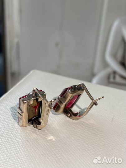 Серьги серебро 875 СССР