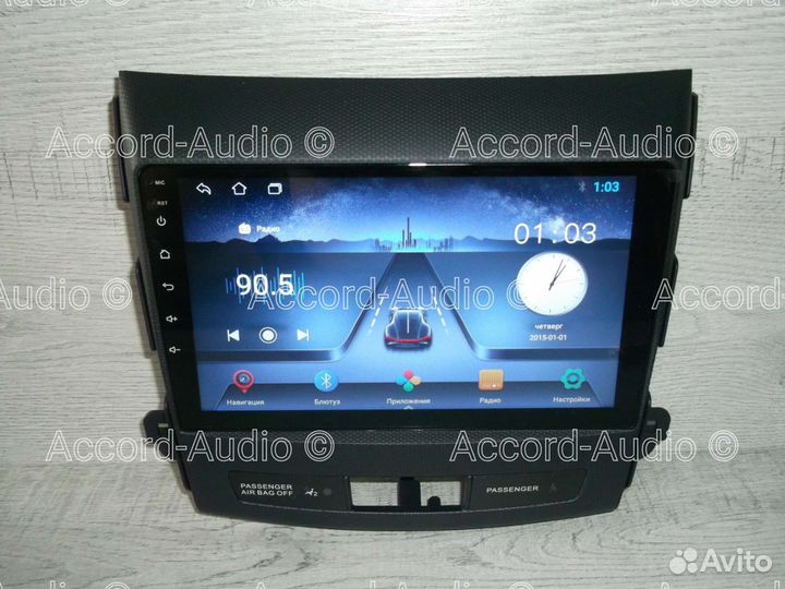 Магнитола на Mitsubishi Outlander XL Android GPS