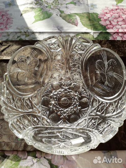 Хрустальная ваза большая