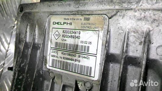 Блок управления двс renault megane 2 (75N07PC01)