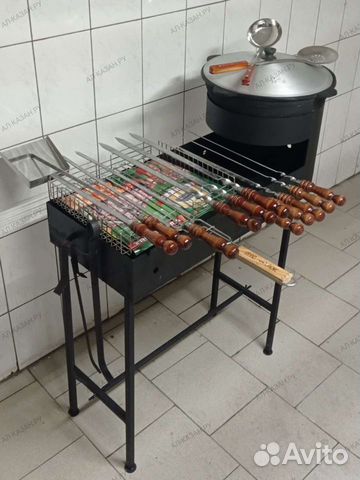 Мангал с под казанником