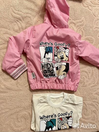 Деткая одежда пакетом для девочек куртка кофта