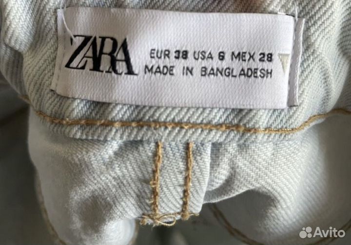 Джинсовые шорты Zara 38