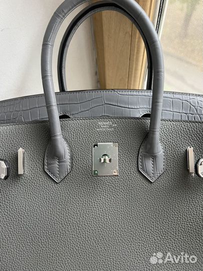 Сумка Hermes birkin 30 touch gris