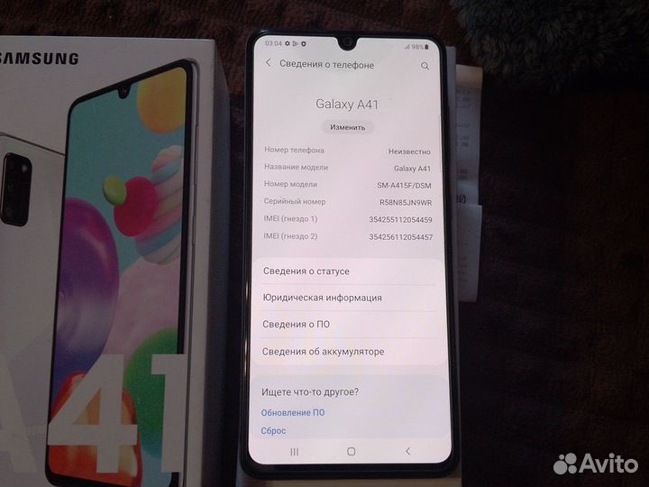 Samsung Galaxy A41, 8/64 ГБ
