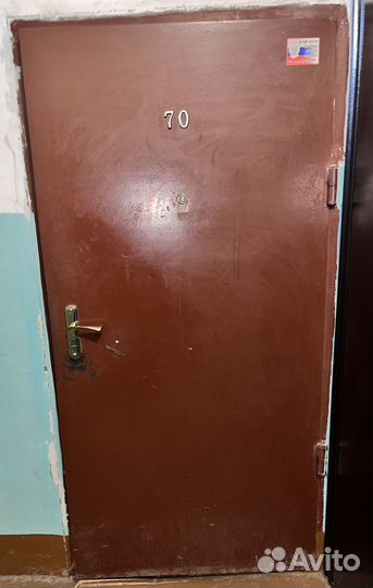 Дверь входная железная и деревянная