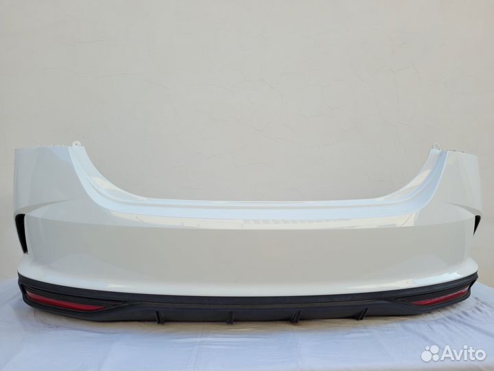 Задний бампер на hyundai solaris 2 рестайлинг