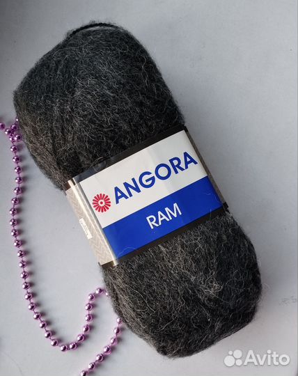 Пряжа мохер Yarnart Angora RAM