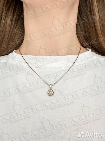 Золотой кулон с бриллиантами 585 / 1.87 гр