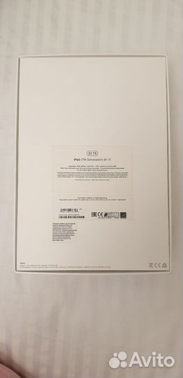 Коробка от iPad 7th generation 32гб